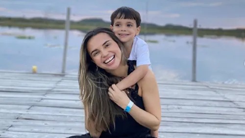 Suyane Pessoa e seu filho Davi por Reprodução/Redes Sociais 