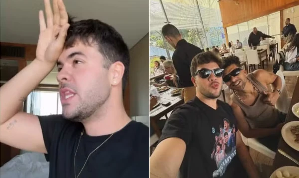 Após beijo em Lucas Leto, Álvaro brinca com ressaca por Reprodução/Instagram