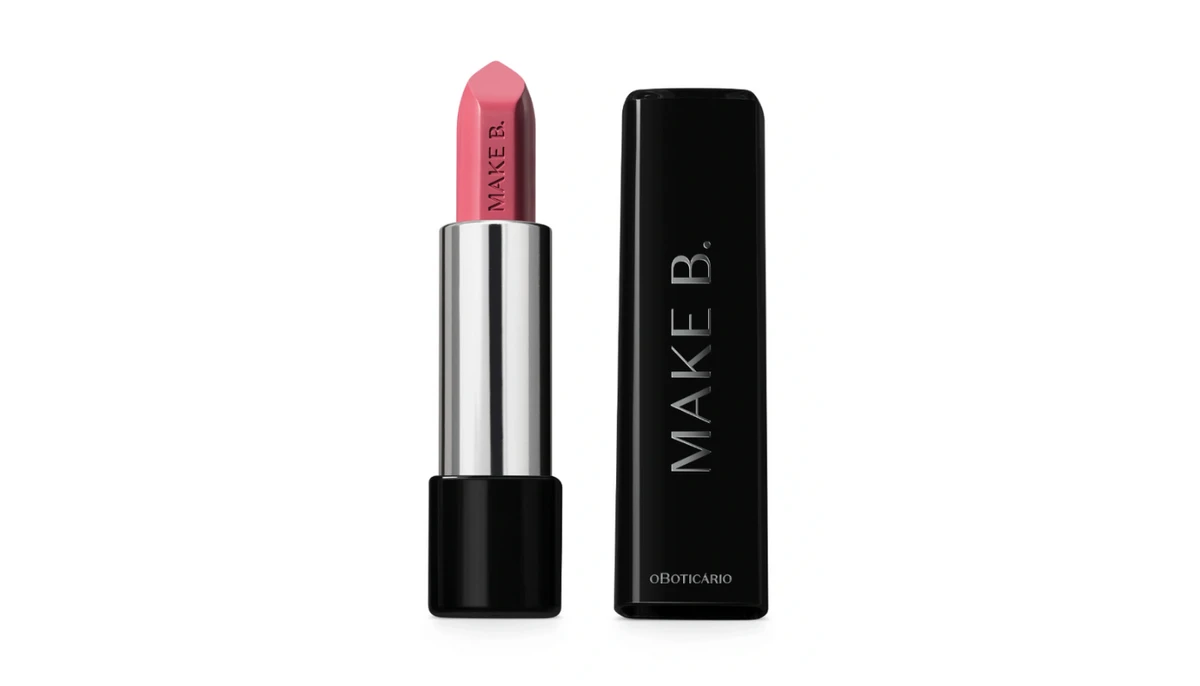 Batom Cremoso Rosa Cashmere Make B. – O Boticário por Divulgação