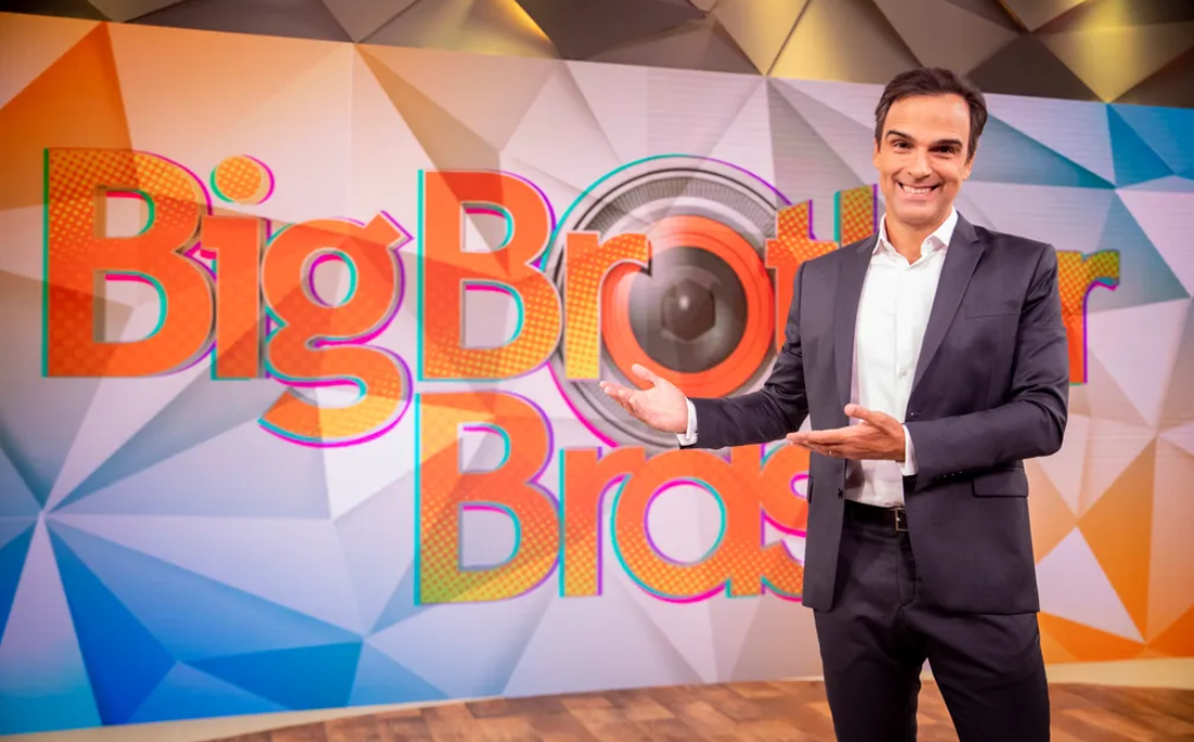 Tadeu Schmidt apresenta o Big Brother Brasil por João Cotta/TV Globo