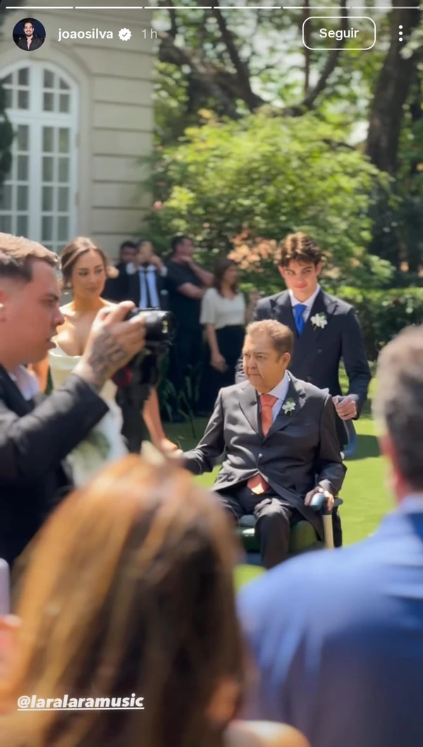 Casamento de Lara, filha de Faustão por Reprodução