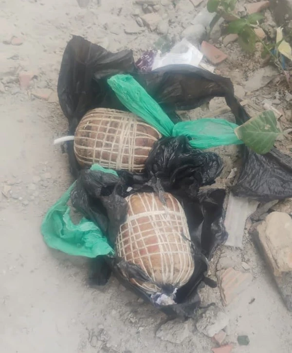 Granadas improvisadas foram encontradas no Lobato