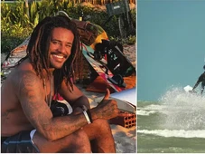 Imagem - Atleta de kitesurf morre afogado após linha enrolar no pescoço durante competição em praia no Ceará