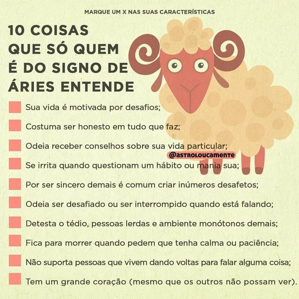 Características de Áries por Reprodução