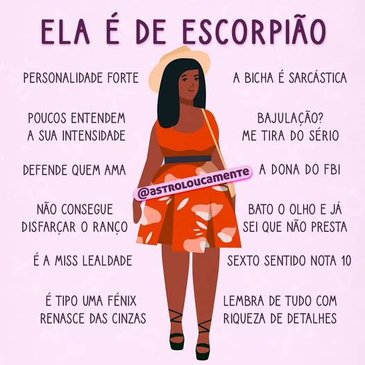 Características de Escorpião por Reprodução