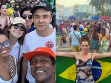 Imagem - Famosos foram às ruas em protestos contra PEC da Blindagem; veja fotos