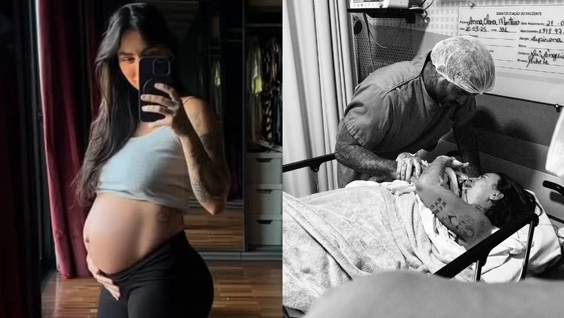 Imagem - Clara Maia e André Coelho anunciam morte de um dos gêmeos após parto prematuro: 'Em pedaços'