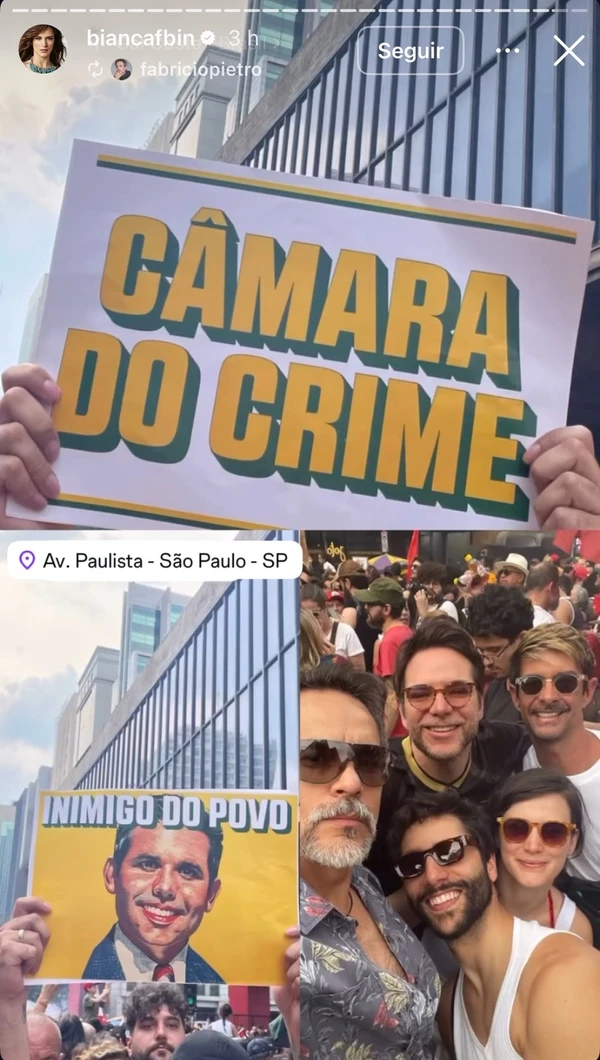 Bianca Bin em São Paulo por Reprodução/Instagram