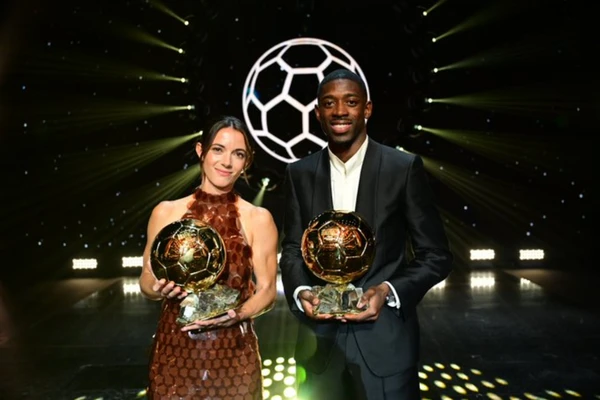 Bonmatí e Dembélé venceram a Bola 