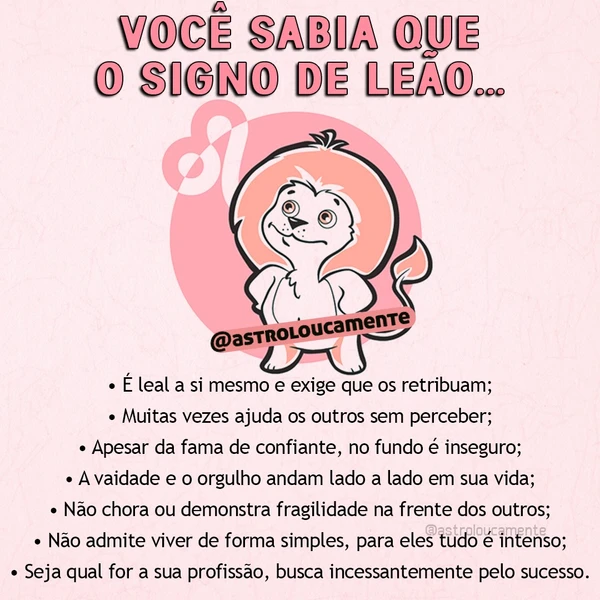 Características do signo de Leão por Reprodução