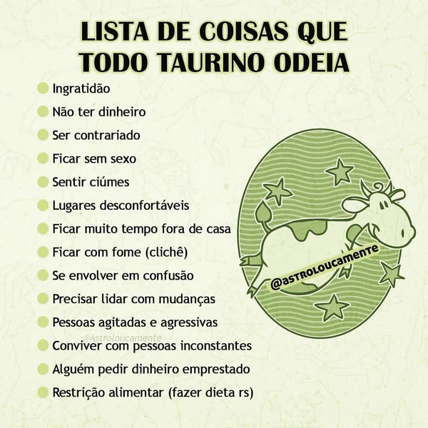 Características do signo de Touro por Reprodução