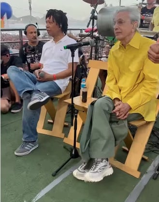 Djavan e Caetano Veloso por Reprodução/Instagram
