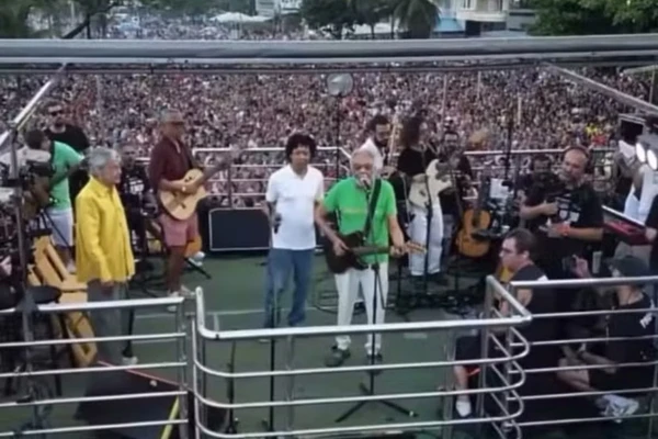 Djavan e Gilberto Gil por Reprodução/Instagram