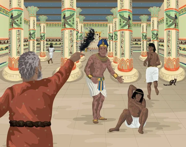 Feridas sobre todos os egípcios por Reprodução