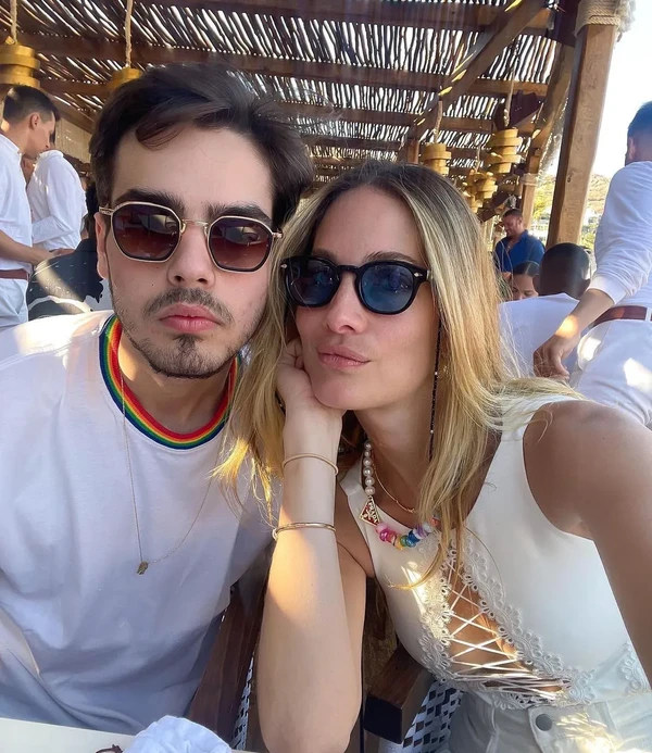 João Silva, filho de Faustão, e a modelo Schynaider Moura por Reprodução
