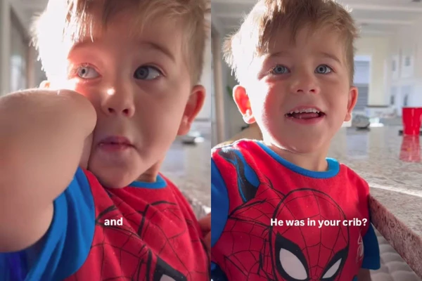 Menino de 2 anos encantou seguidores com relato