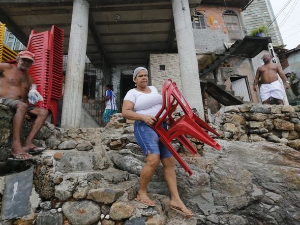 Mônica Arcela, proprietária do Bar da Mônica, no começo de um dia normal de trabalho
