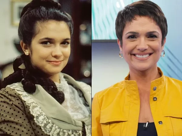 Sandra Annenberg antes e depois por Reprodução