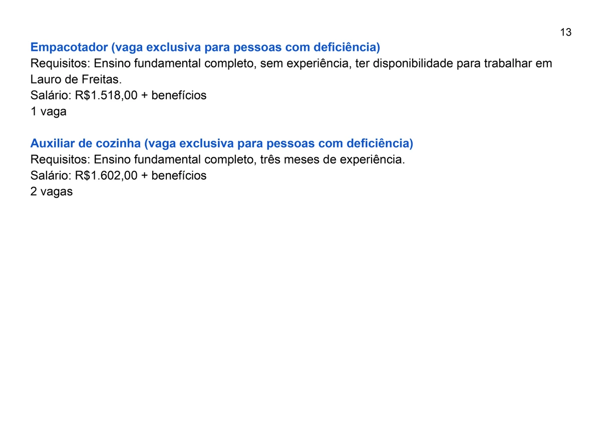 Veja vagas por Reprodução