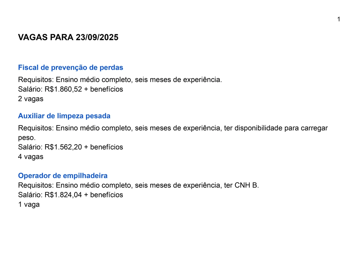 Veja vagas por Reprodução