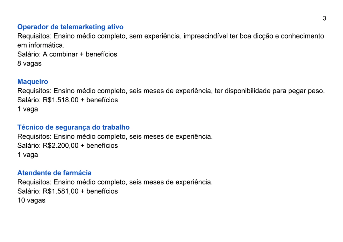Veja vagas por Reprodução