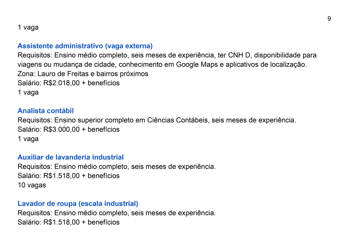 Veja vagas por Reprodução
