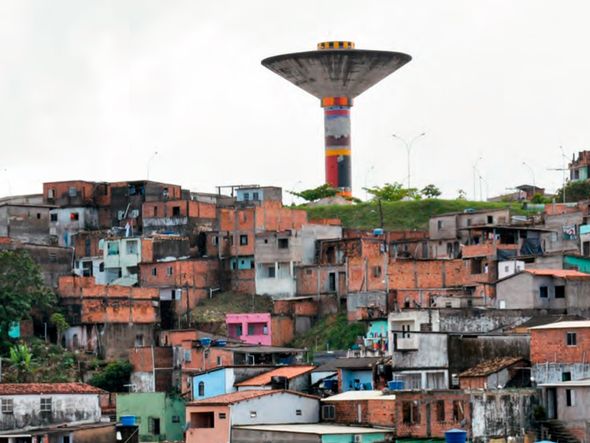 Vista do reservatório de água da Goméia de São Caetano, onde funcionou o terreiro de Joãozinho da Goméia