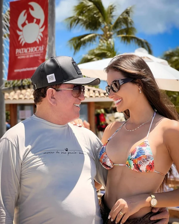 Calita Franciele e Amado Batista por Reprodução/Instagram