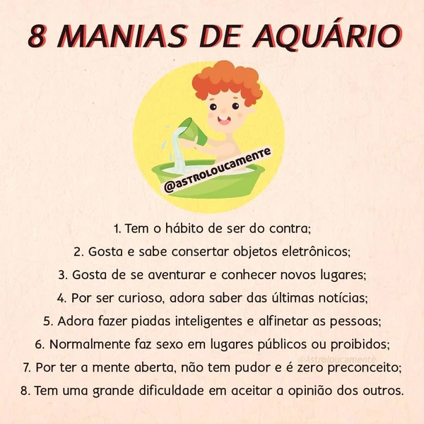 Características do signo de Aquário por Reprodução
