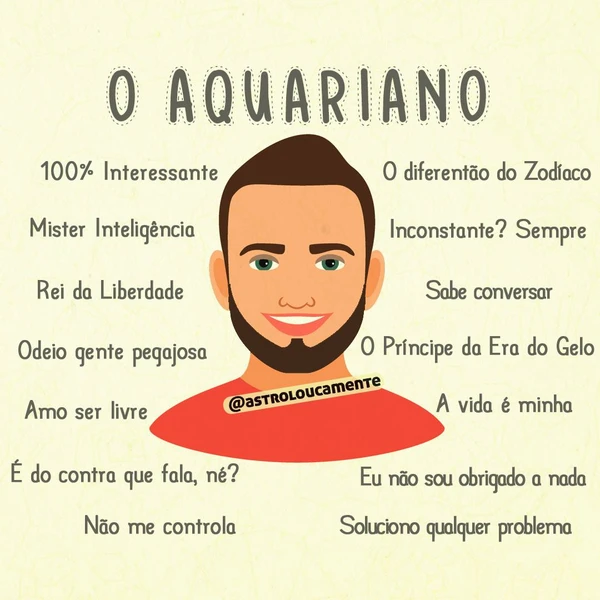 Características do signo de Aquário por Reprodução