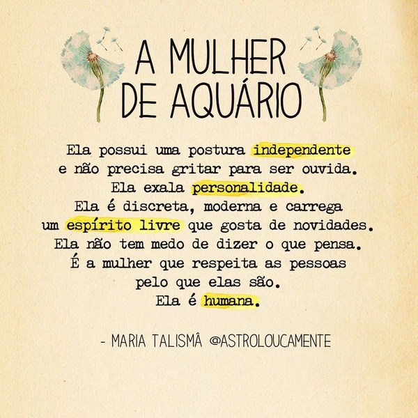 Características do signo de Aquário por Reprodução