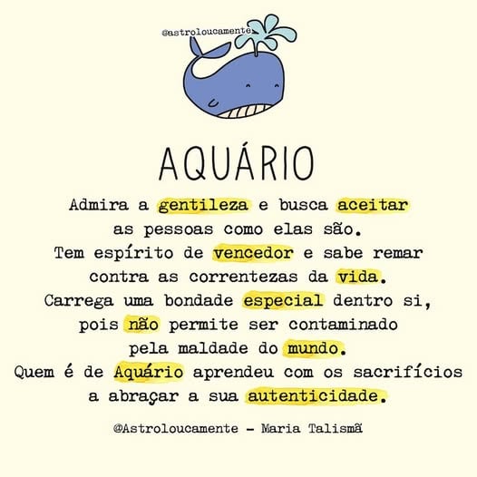 Características do signo de Aquário por Reprodução