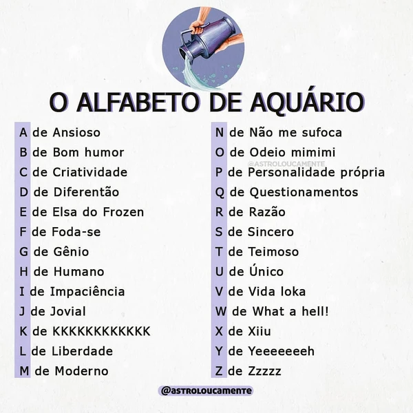 Características do signo de Aquário por Reprodução