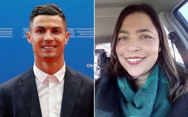 Cristiano Ronaldo e Paula Leça por Reprodução
