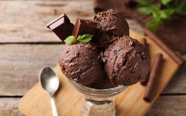 Sorvete de chocolate