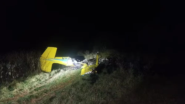 Avião caiu em Aquidauana