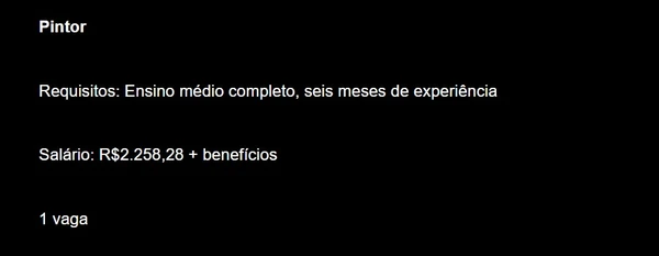 Confira detalhes das vagas com os maiores salários  por Captura de tela 