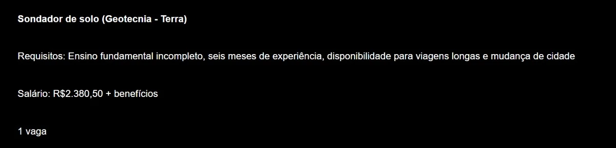 Confira detalhes das vagas com os maiores salários  por Captura de tela 