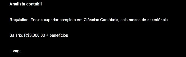 Confira detalhes das vagas com os maiores salários  por Captura de tela 