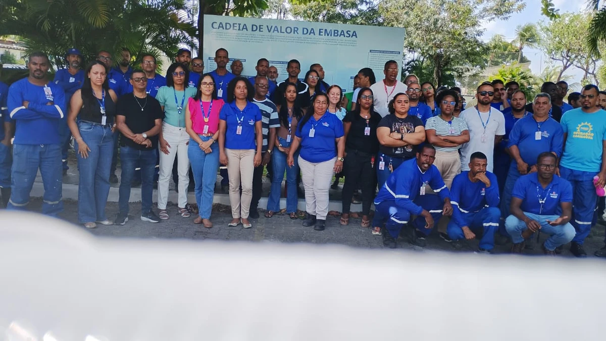 Paralisação de trabalhadores terceirizados da Embasa por Reprodução