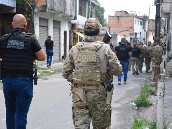 Policiais do Core participaram da ação por Reprodução