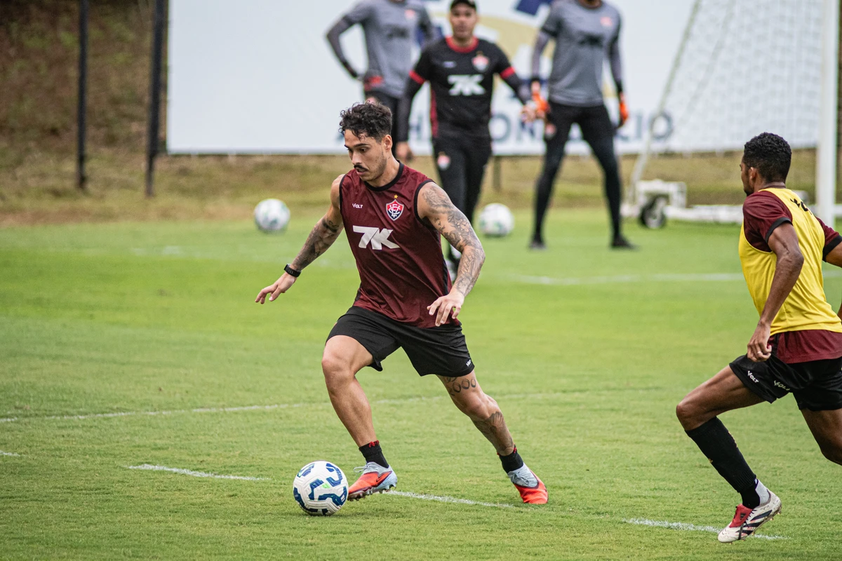 Primeiro treino do Vitória com Jair Ventura no comando  por Victor Ferreira/EC Vitória