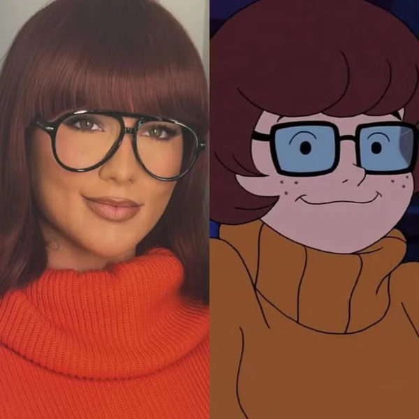 Virginia Fonseca como 'Velma' de 'Scooby-Doo' por Reprodução