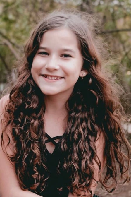 Atriz Duda Wendling quando criança  por Divulgação