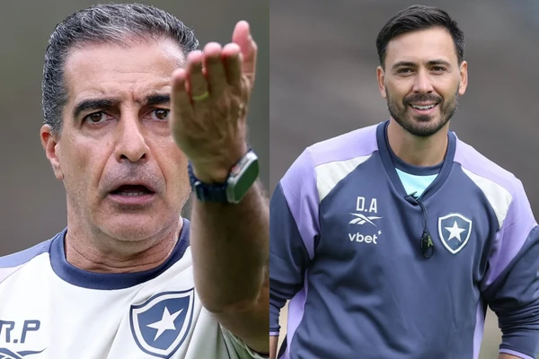 Botafogo (2) - Renato Paiva e David Ancelotti  por Vítor Silva/Botafogo