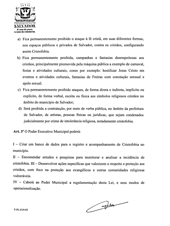 Câmara aprova lei que multa pessoas fantasiadas de Jesus ou freiras no Carnaval por Reprodução