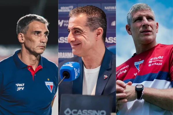 Fortaleza (3) - Vojvoda, Renato Paiva e Palermo por Mateus Lotif/Fortaleza 