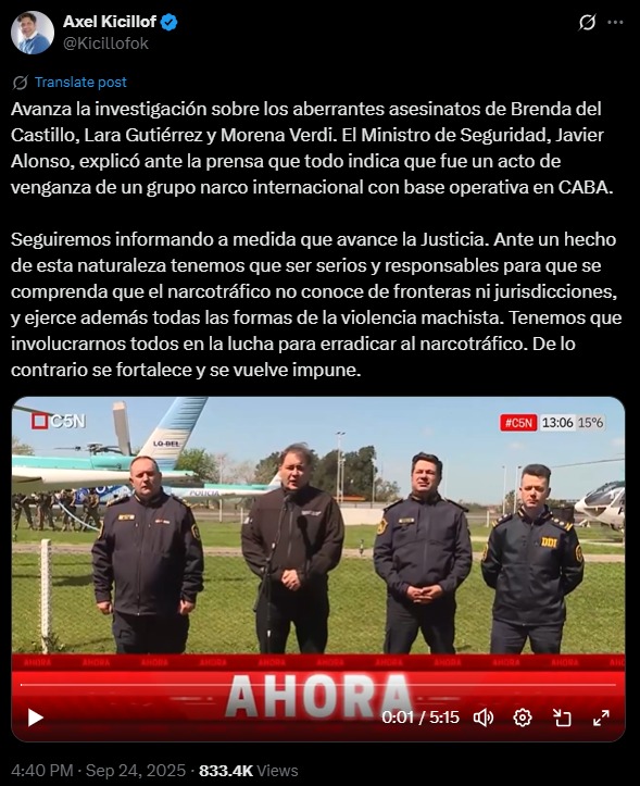 Governador da província se pronunciou sobre o caso por Reprodução