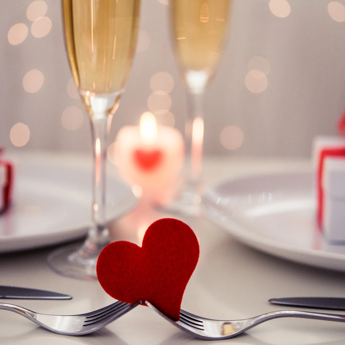 Jantar romântico por Shutterstock