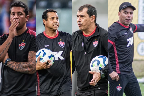 Vitória (4) - Thiago Carpini, Fábio Carille, Rodrigo Chagas e Jair Ventura
